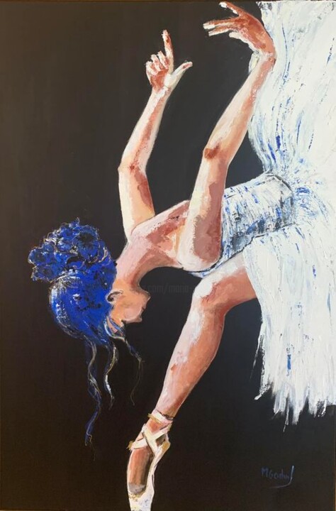 Painting titled "Ballerina I" by Maria Godinho, Original Artwork, Acrylic