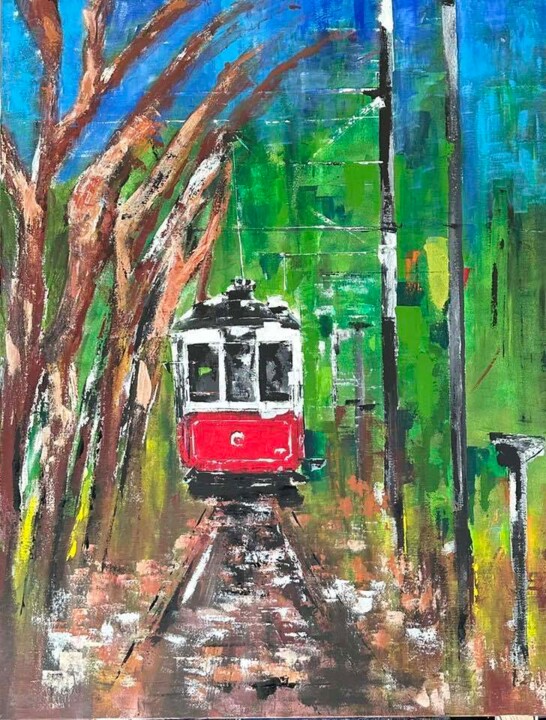 Pintura titulada "Lovely Sintra" por Maria Godinho, Obra de arte original, Acrílico