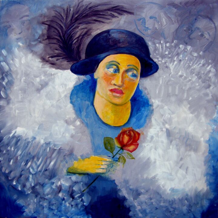 Pintura intitulada "Carnaval 3" por Maria Lucia Pacheco, Obras de arte originais, Óleo