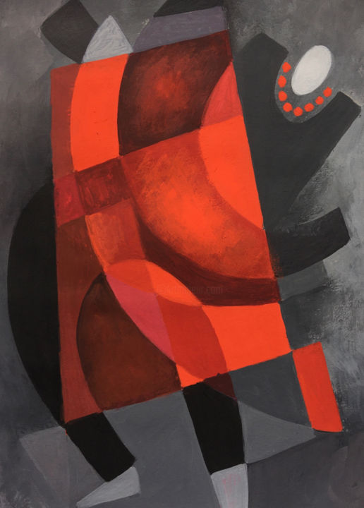 Картина под названием "«Танец»" - Мария Мосунова-Короткина, Подлинное произведение искусства, Темпера