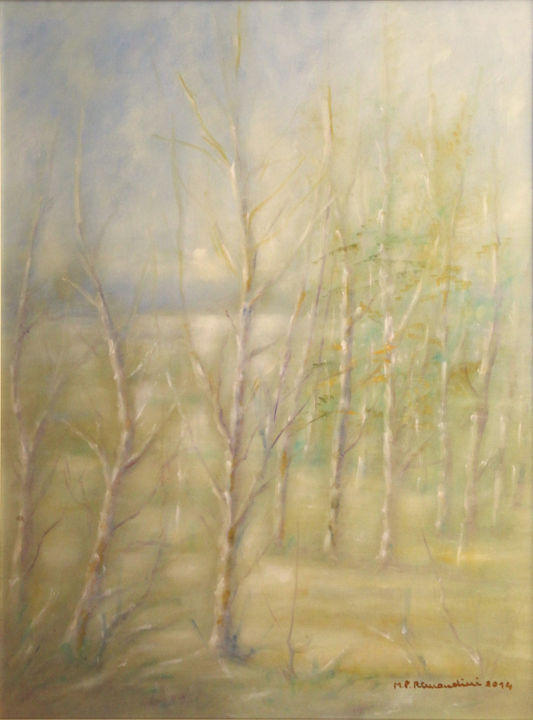 Painting titled "Morbido autunno - S…" by Maria Paola Remondini, Original Artwork, Oil