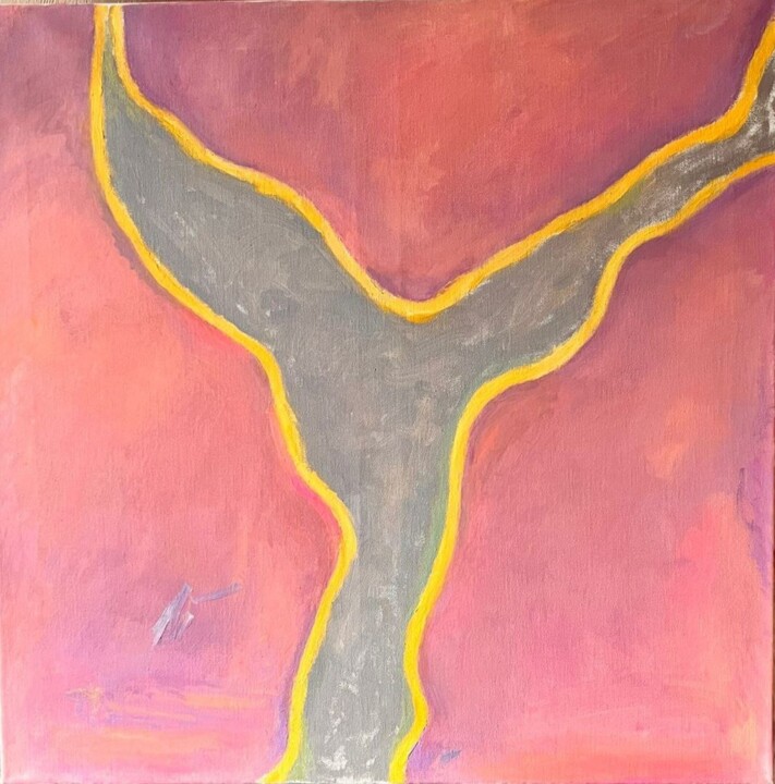 Картина под названием ""Цветение пиона"" - Мария Санова, Подлинное произведение искусства, Масло