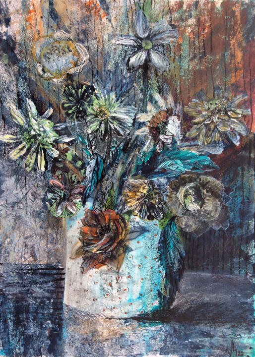 Malarstwo zatytułowany „Flower fantasy #1” autorstwa Maria Shedrina, Oryginalna praca, Akryl