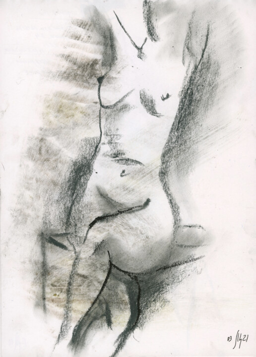 Drawing titled "Susanna. Nude art #…" by Maria Shedrina, Original Artwork, Pastel