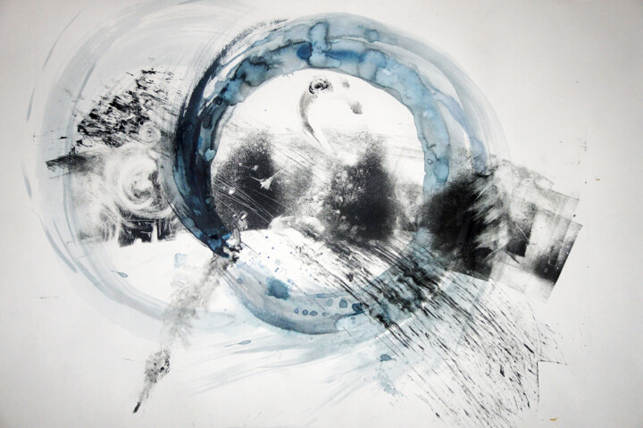 Отпечатки и Гравюры под названием "Birth (Storm) - sem…" - Maria Shedrina, Подлинное произведение искусства, Монотип