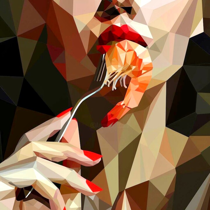 Arts numériques intitulée "THE GIRL IS TESTING…" par Maria Tuzhilkina, Œuvre d'art originale, Impression numérique Monté sur…