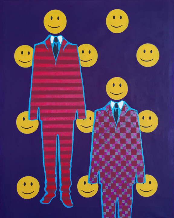 绘画 标题为“Smile” 由Maria&Vadim Lipovsky, 原创艺术品, 丙烯