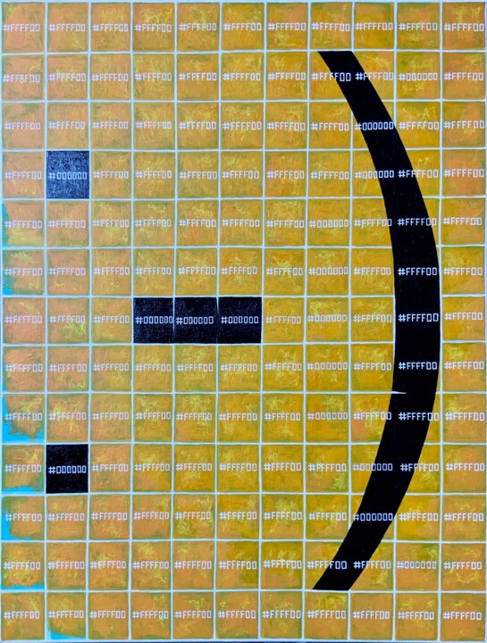 "SMILE-2" başlıklı Tablo Maria&Vadim Lipovsky tarafından, Orijinal sanat, Akrilik Ahşap Sedye çerçevesi üzerine monte edilmiş