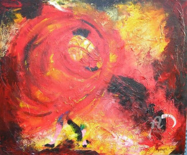 Painting titled "tourbillons" by Maria Valverde, Original Artwork