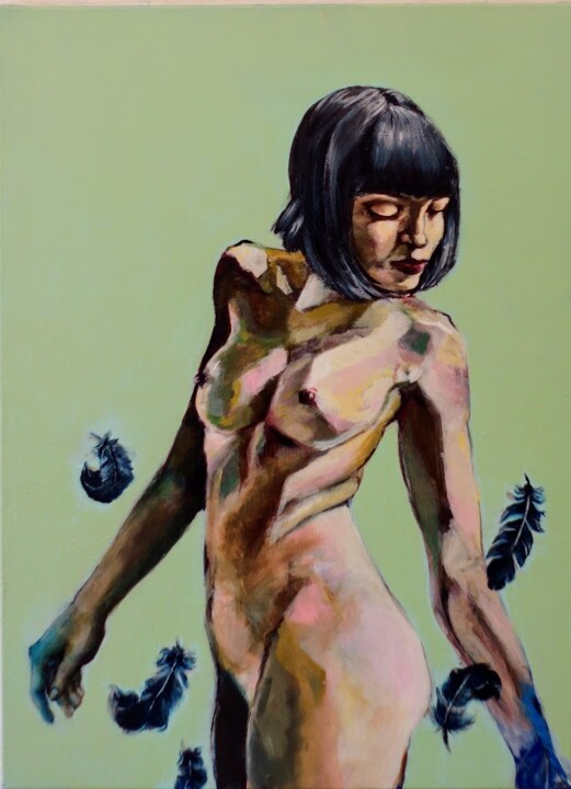Malerei mit dem Titel "Transformation" von Maria Werstler, Original-Kunstwerk, Acryl