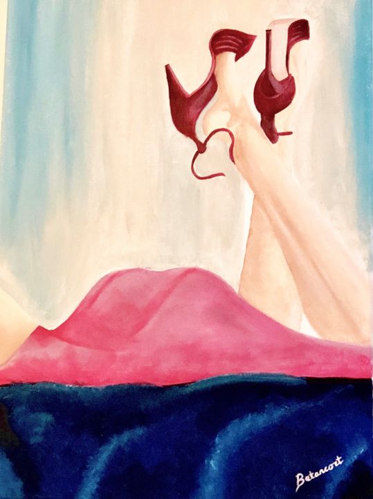 Painting titled "Sin título" by Betancort, Original Artwork, Acrylic