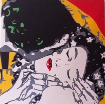 omaggio a klimt - il bacio - Painting, 60x70 cm ©2012 by MariArt -