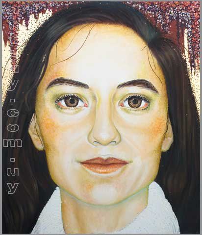 Painting titled "Florencia" by Maria Clara Rossi, Original Artwork, Oil
