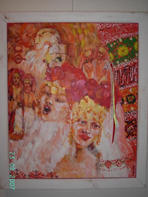 Painting titled "The Mystery of the…" by Maria Georgieva, Original Artwork