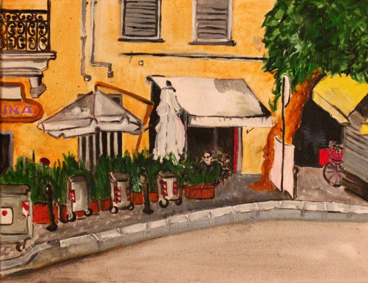 Painting titled "via-maggiore-2a.jpg" by Cimatti, Original Artwork, Oil