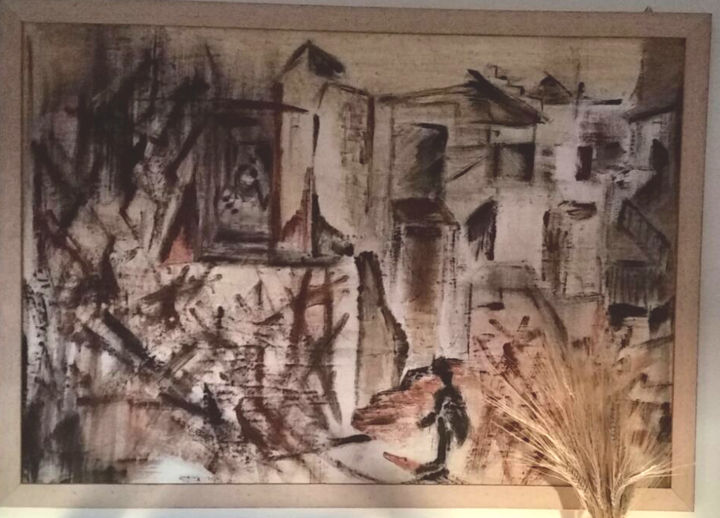 Картина под названием "rovine-1.jpg" - Cimatti, Подлинное произведение искусства, Масло