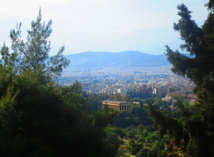 Photography titled "Athens view from Ac…" by Athenslight, Original Artwork