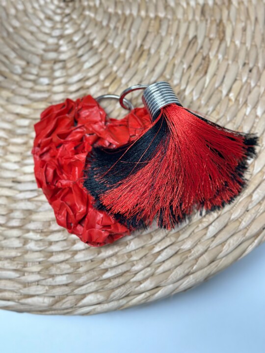 Design titled "Keychain Red Love" by Maria Laranjo, Original Artwork, Accessories