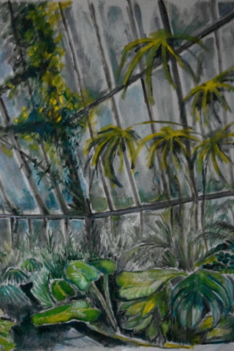 Painting titled "Diluvio in serra" by Ludo, Original Art, Oil