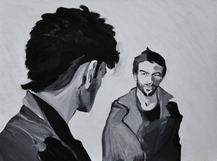 Картина под названием "Nick & gag" - Mariam Davitashvili, Подлинное произведение искусства, Акрил