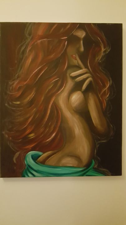 Painting titled "nakedwoman.jpg" by Mariana Vicente, Original Artwork, Oil