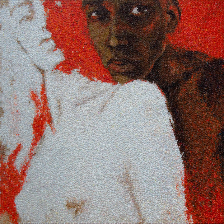 Peinture intitulée "Couple" par Mariana Prochkaruk, Œuvre d'art originale, Huile Monté sur Châssis