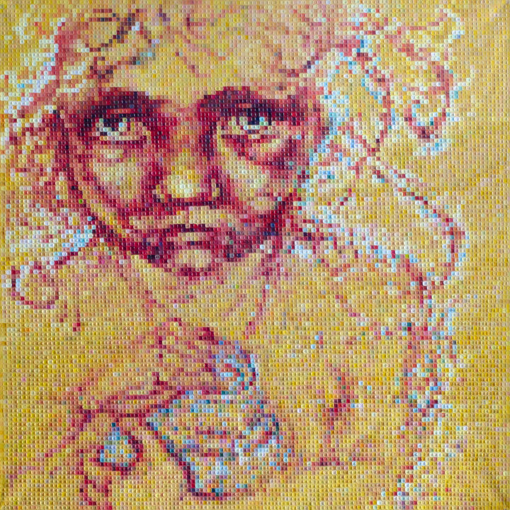 Peinture intitulée "Hunger" par Mariana Prochkaruk, Œuvre d'art originale, Huile Monté sur Châssis