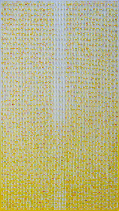 Peinture intitulée "Light yellow" par Mariana Prochkaruk, Œuvre d'art originale, Huile Monté sur Châssis