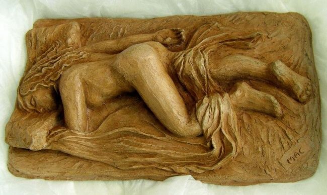 Escultura titulada "Endormie" por Marian Cobos, Obra de arte original