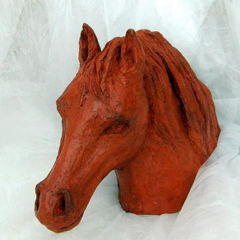Sculpture titled "Jeune cheval" by Marian Cobos, Original Artwork