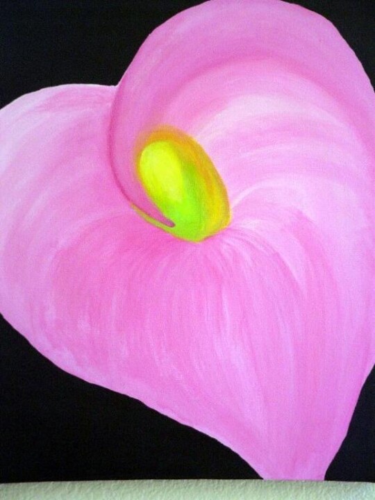 Pintura titulada "Pink Lily" por Marianna Chiodo, Obra de arte original