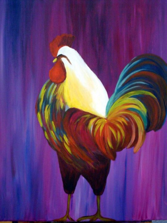 Pittura intitolato "Chicken" da Marianna Chiodo, Opera d'arte originale