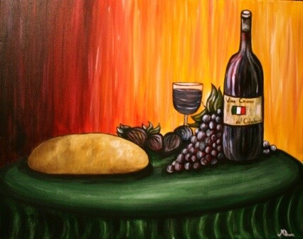 Painting titled "Vino Chiodo" by Marianna Chiodo, Original Artwork