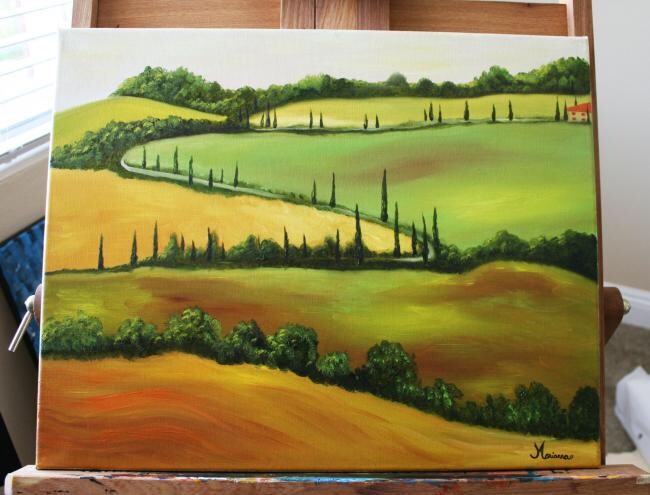Pintura titulada "Tuscany" por Marianna Chiodo, Obra de arte original