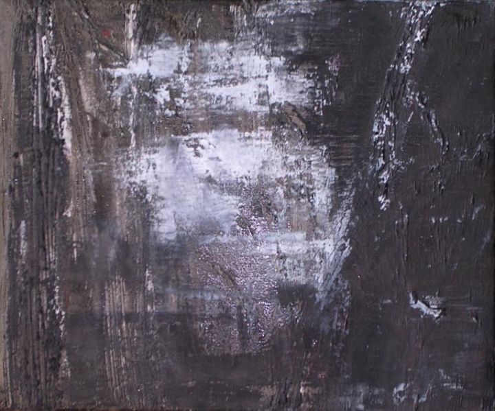 Painting titled "état dame au noir" by Mpb, Original Artwork