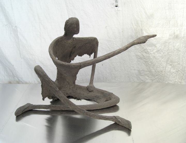 Rzeźba zatytułowany „kleine-sitzende-zei…” autorstwa Marianne Roetzel, Oryginalna praca, Inny