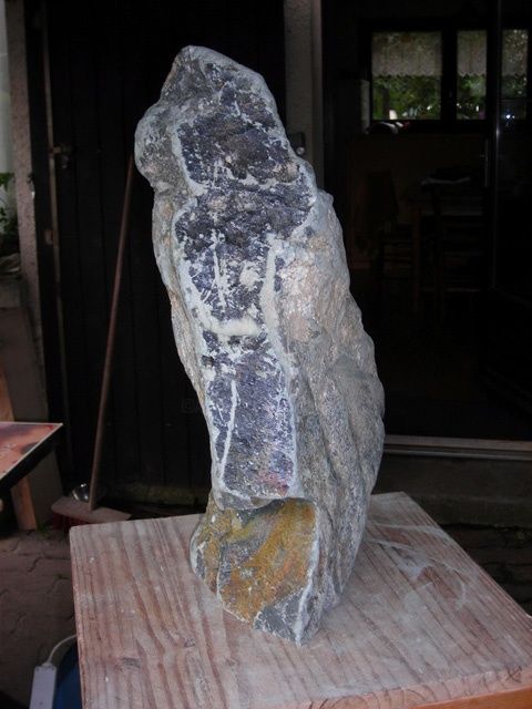 Sculpture intitulée "pierre brut 2" par Marianne Monnoye-Termeer, Œuvre d'art originale, Pierre