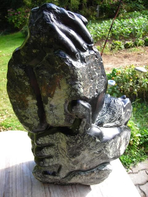 Sculpture titled "Valse a 3 temps" by Marianne Monnoye-Termeer, Original Artwork, Stone