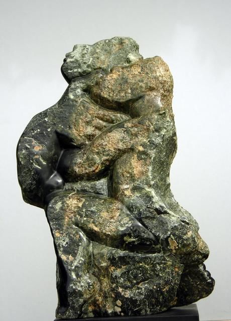 Skulptur mit dem Titel "VALSE A 2 TEMPS" von Marianne Monnoye-Termeer, Original-Kunstwerk, Stein