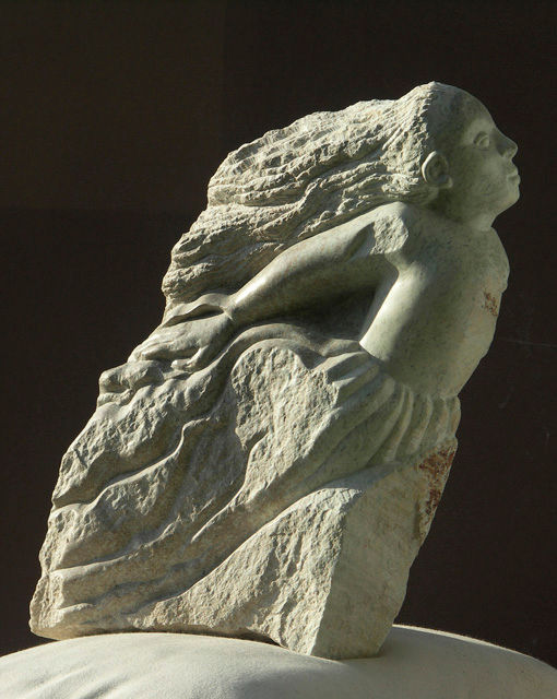 Rzeźba zatytułowany „libre comme le vent” autorstwa Marianne Monnoye-Termeer, Oryginalna praca, Kamień