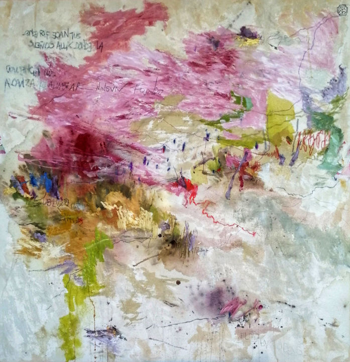 Painting titled "a fondo" by Mariano Botas, Original Art, Acrylic