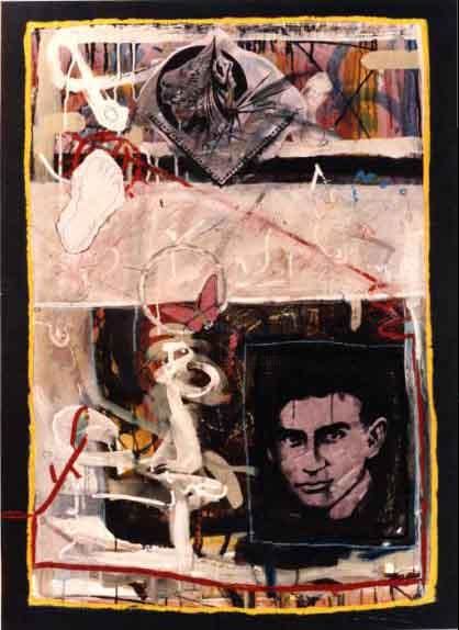 Pittura intitolato "Kafka(VENDIDO)" da Mariano Esquivel, Opera d'arte originale, Altro