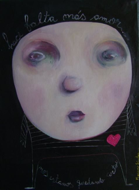Pintura titulada "+amor.JPG" por Mariano Sánchez, Obra de arte original