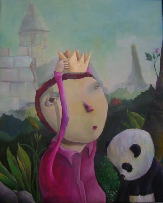 Painting titled "Rey sin reino" by Mariano Sánchez, Original Artwork