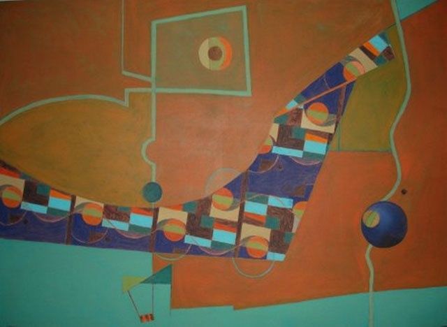 Pintura titulada "Composition III-07" por Maria Parmo, Obra de arte original