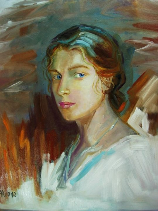 Painting titled "Primavera" by Maria Teresa Aroz Ibañez, Original Artwork