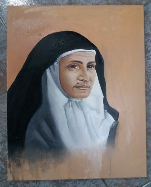 Painting titled "Sor Angela" by María Valverde, Original Artwork
