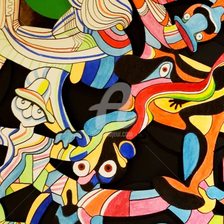 Peinture intitulée "monde-de-se-10.jpg" par Bernard Maricau, Œuvre d'art originale,