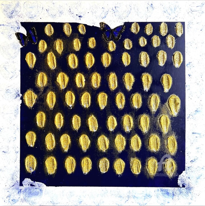 Painting titled "Butter Flies" by Marichka Shkuro, Original Artwork, Acrylic
