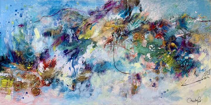 제목이 "Ascension intempore…"인 미술작품 Mariclair Plante로, 원작, 아크릴 나무 들것 프레임에 장착됨